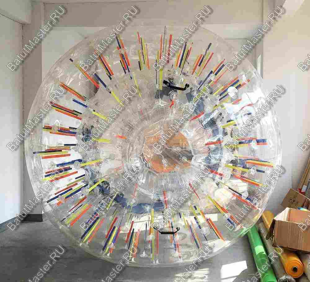 Светящийся зорб "Neo" ПВХ, усиленные сиденья, диаметр 2.2 м