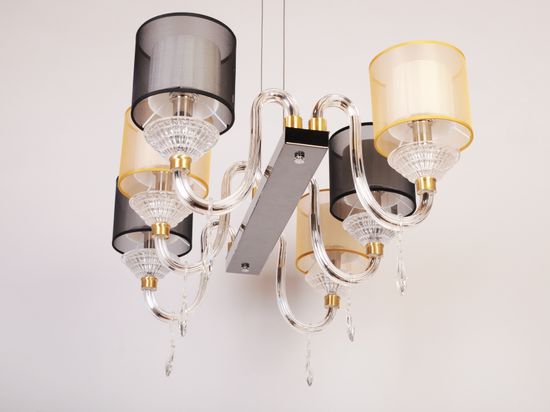 Подвесная люстра Manne L.4306-6 SILVER GO+BL
