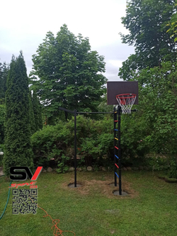 Монтаж уличной шведской стенки Sv Sport (3 вертикальных столба)