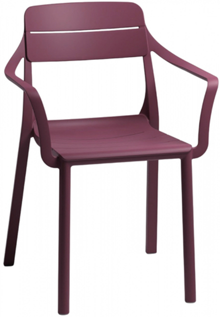 Кресло пластиковое Nardi Cassia, бургунди
