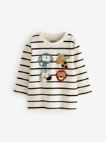 Лонгслив для мальчика Next 631-744, Молочный