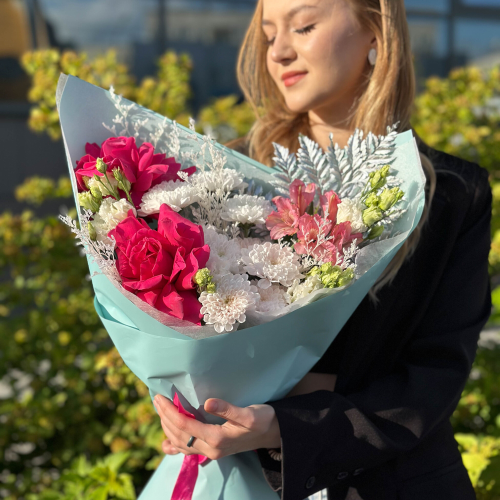 Букет цветов Ягодный конфитюр