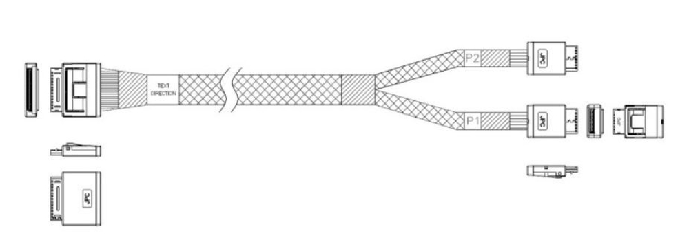 Кабель  JPC P5251DR01000-1