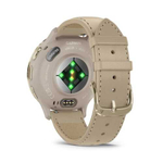 Умные часы Garmin Venu 3S 41 мм, золотистый с кожаным ремешком (French Gray + Leather)