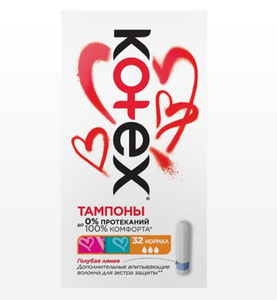 ТАМПОНЫ KOTEX NORMAL 32ШТ