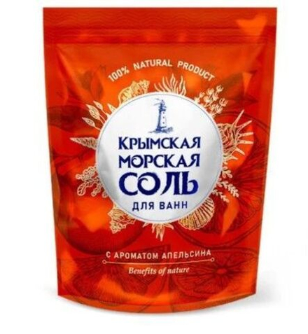 Крымская соль Крымская морская соль д/ванн АПЕЛЬСИН 1100гр. *9