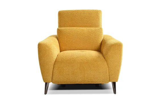 Кресло-реклайнер с электроприводом Jasper, желтое