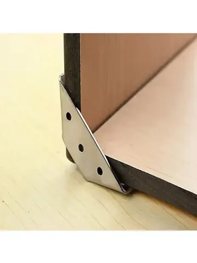 Треугольный кронштейн 8 шт. с демпферами 48 шт.Толщина 1,2 мм,Комплект угловых стяжек для кровати,нержавеющая сталь