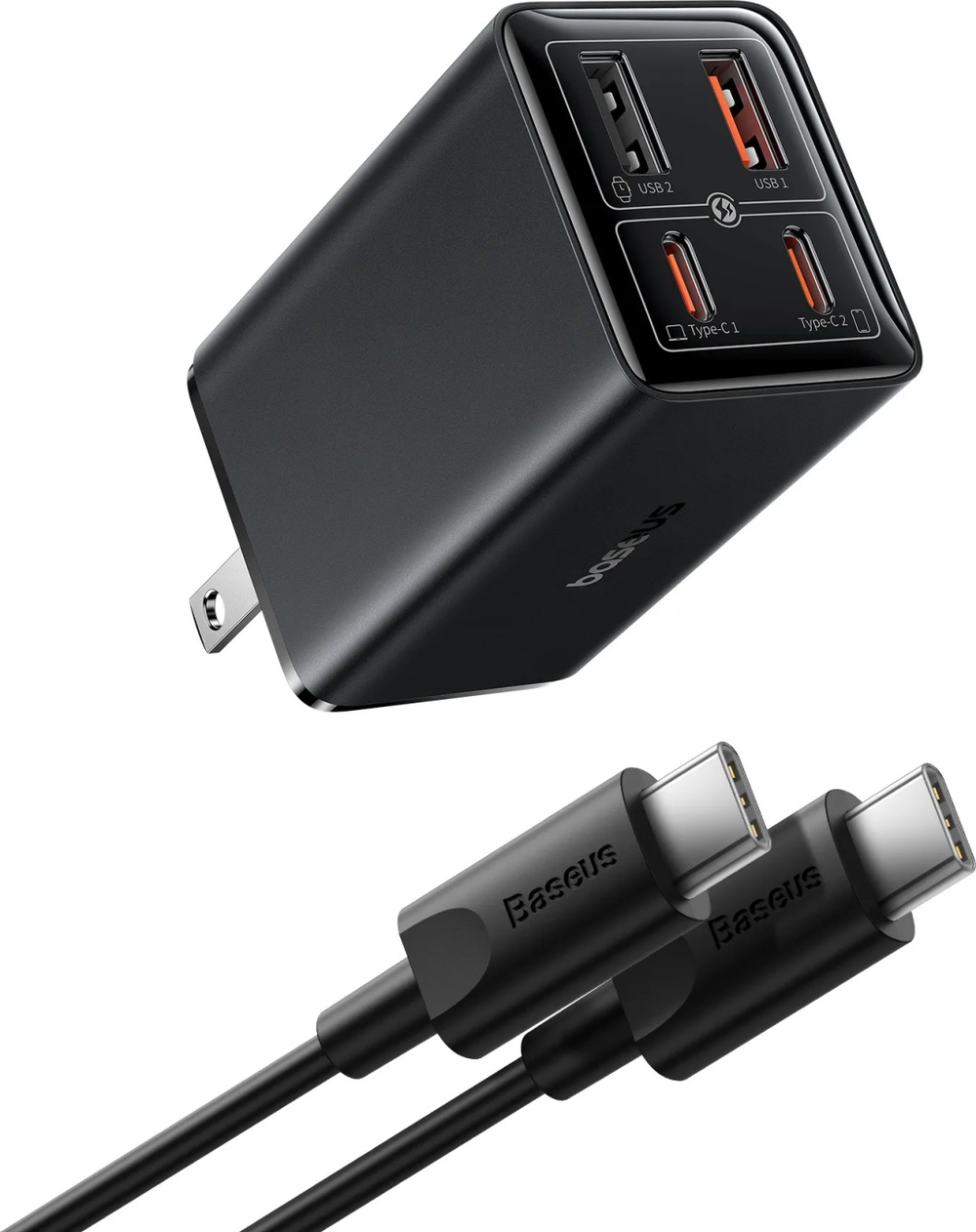 Зарядное устройство Baseus Gan6 Pro USB Type-C, USB черный