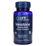 Life Extension, Venotone, стандартизированный конский каштан, 60 капсул (250 мг в 1 капсуле)
