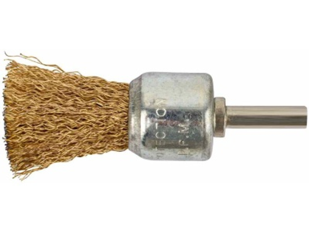 Корщетка кистевая со шпилькой стальная волнистая проволока 24мм