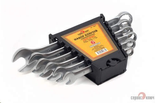 Набор ключей комб. 6 предм. /рожк.-накидн./ дешевый (Сервис Ключ)