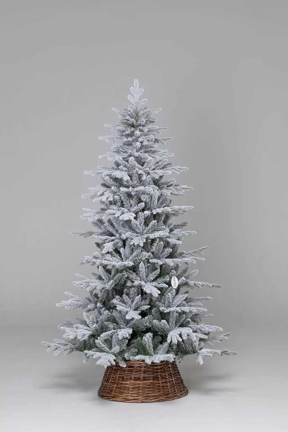 Искусственная елка Сибирская заснеженная 210 см., литая хвоя+пвх, ЕлкиТорг (66210)