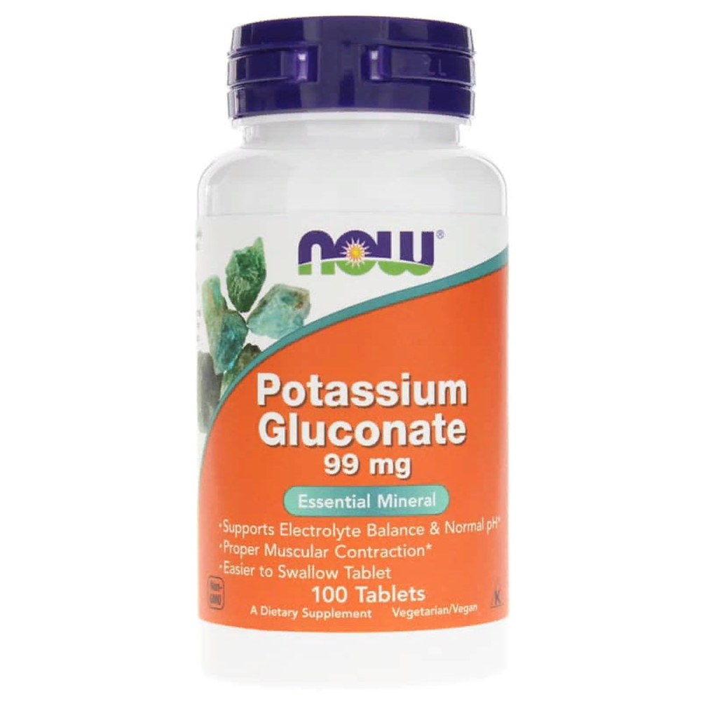 NOW Potassium Gluconate 99 мг. (100 табл.)