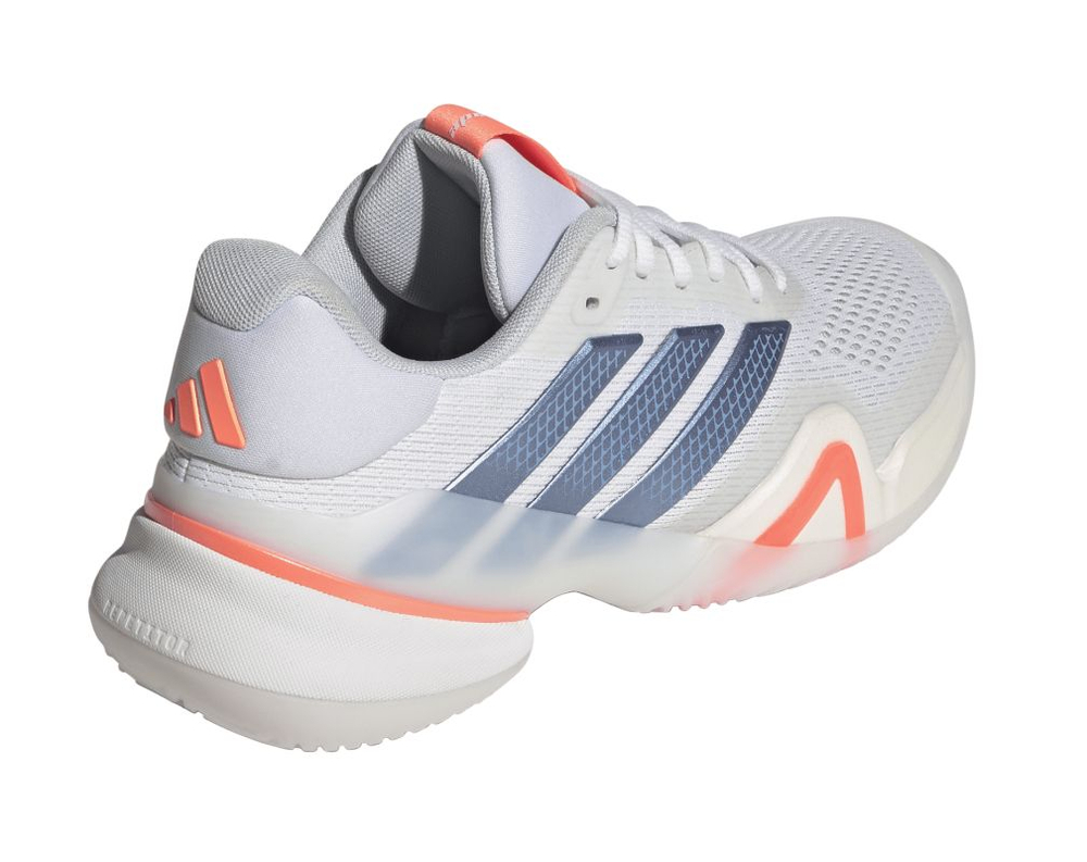 Женские Кроссовки теннисные Adidas Barricade 14 W - cloud white/halo blue/beam orange