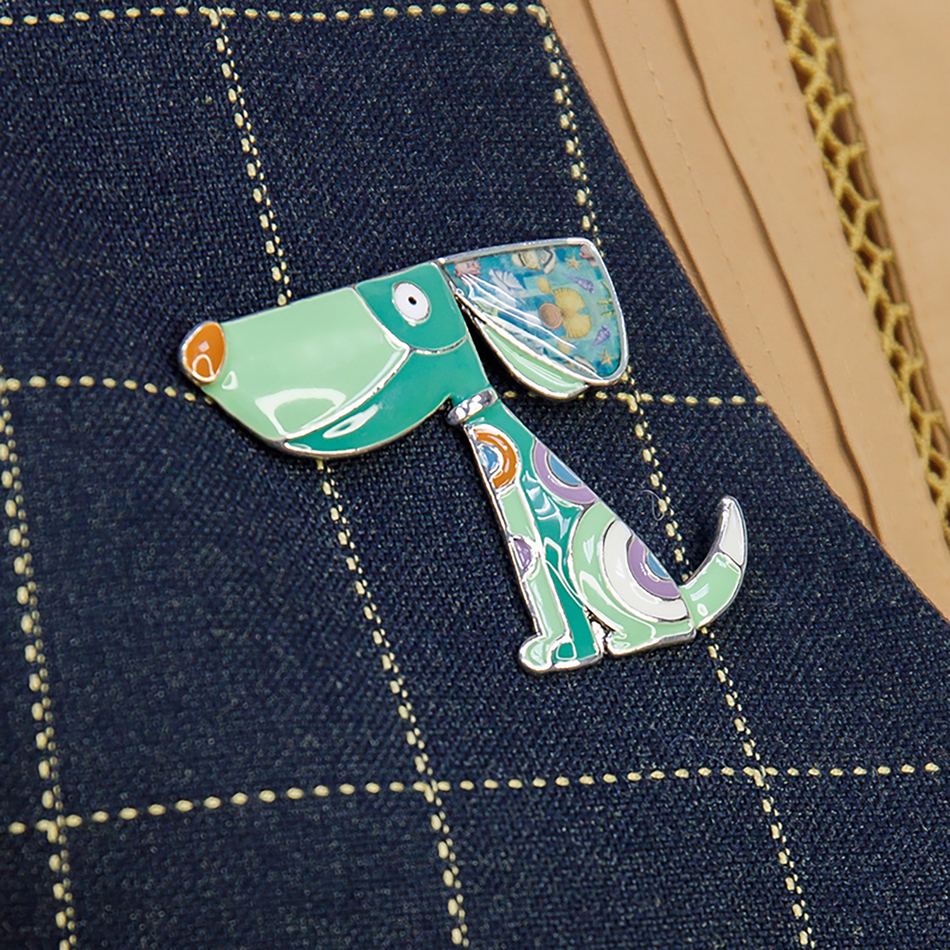 Брошь Shadore Собака XZ2291.20 G/S