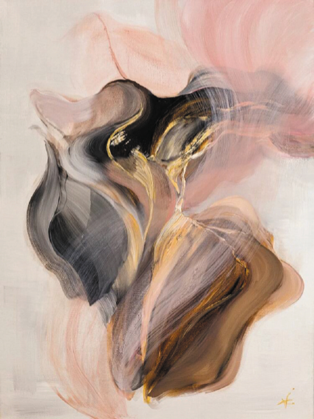 Холст В цвете пудры Garda Decor 89VOR-AQUARELLE27