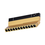 ST805.246.12 Магнитный трековый светильник Золотистый LED 1*12W 4000K 550Lm Ra&gt;90 36° IP20 L220xW22xH117 48VV SKYLINE 48