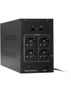 Источник бесперебойного питания Exegate EP285487RUS ИБП ExeGate SpecialPro Smart LLB-1000.LCD.AVR.EURO.RJ &lt;1000VA/650W, LCD, AVR, 4 евророзетки, RJ45/11, Black&gt;