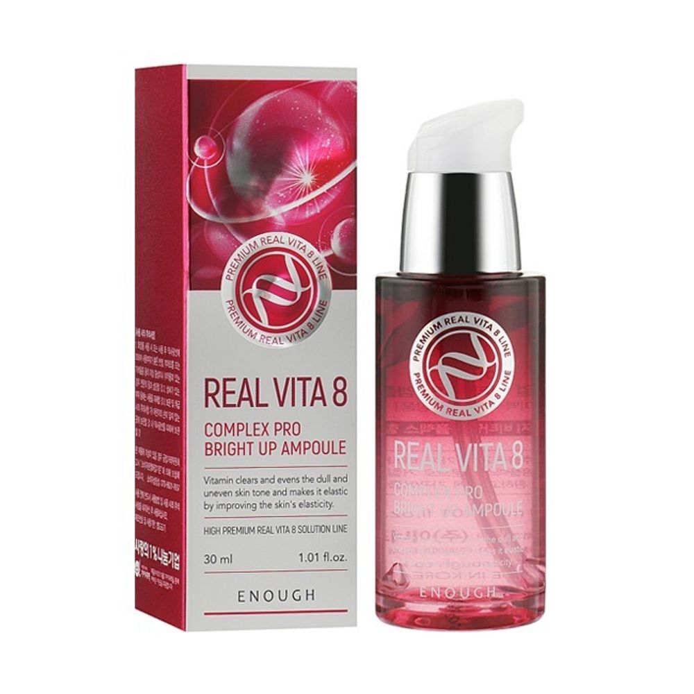 Enough Real Vita 8 Complex Pro Bright Up Ampoule сыворотка с витаминами для сияния кожи