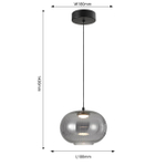 Подвесной светодиодный светильник Favourite Cattivo 4452-1P