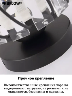 Потолочный светильник,Люстра потолочная подвесная,Черный круглый,В комплекте без лампочек,E27