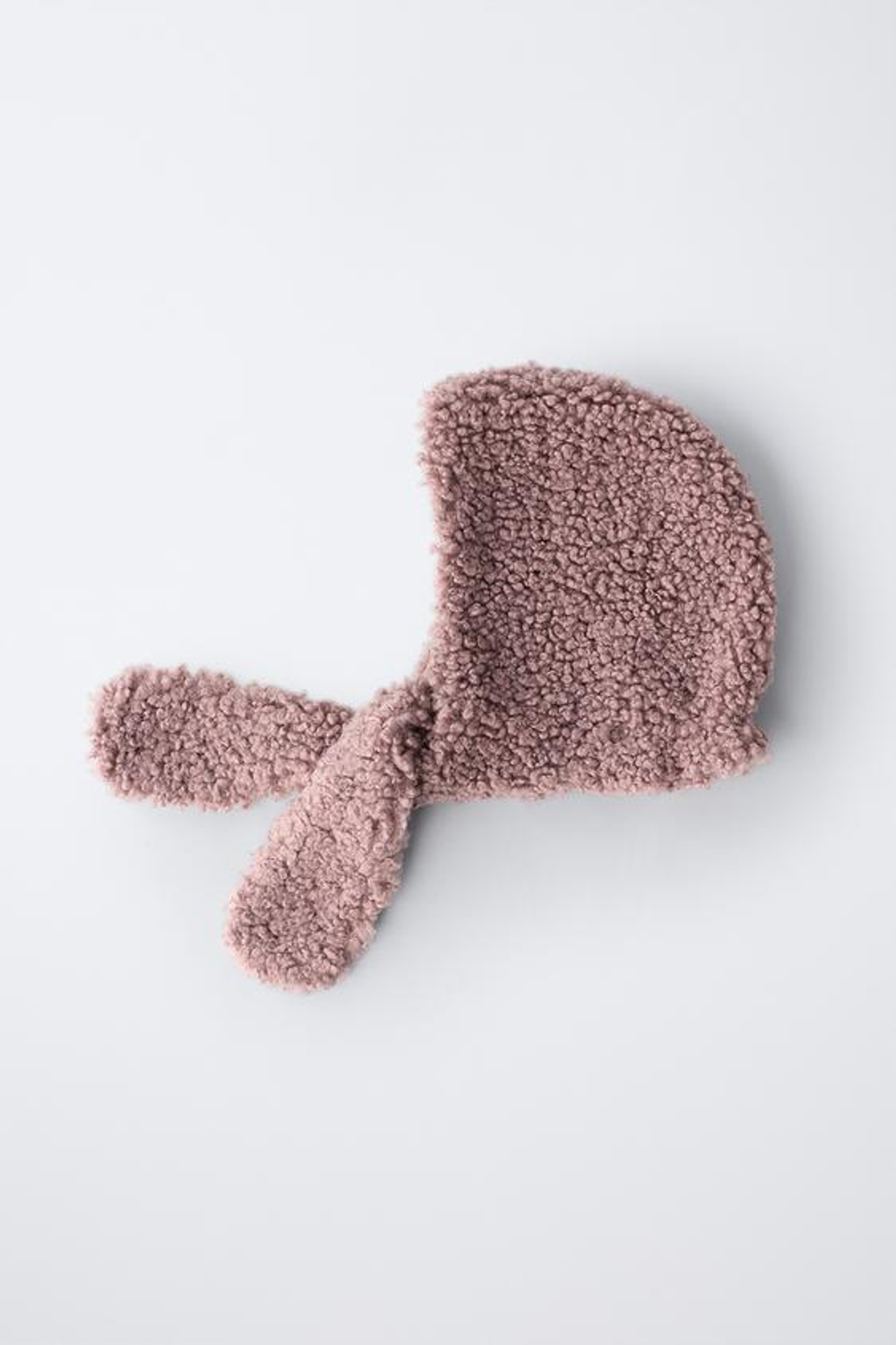 ZARA ШАПКА ИЗ ИСКУССТВЕННОЙ ОВЧИНЫ С ВОРОТНИКОМ, МАДЖЕНТА