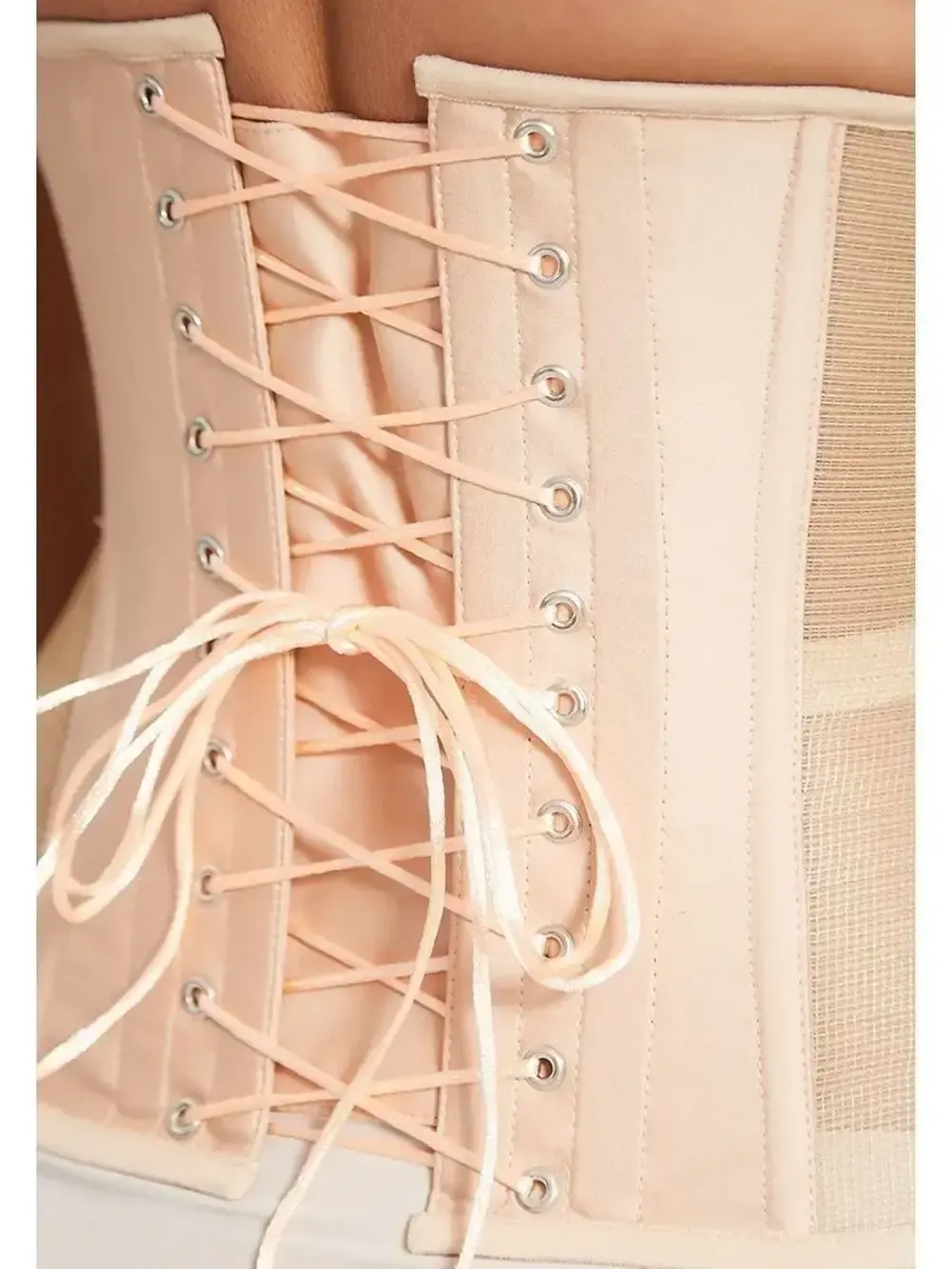 Нюдовый прозрачный корсет MINI