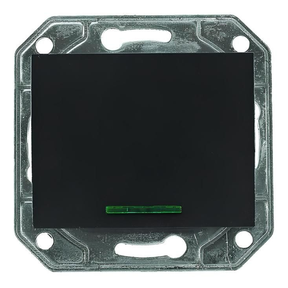 Выключатель 1-кл с подсветкой ProfiTec Corsa графит