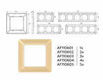 Рамка на 4 поста Ambrella Volt Line AF110604