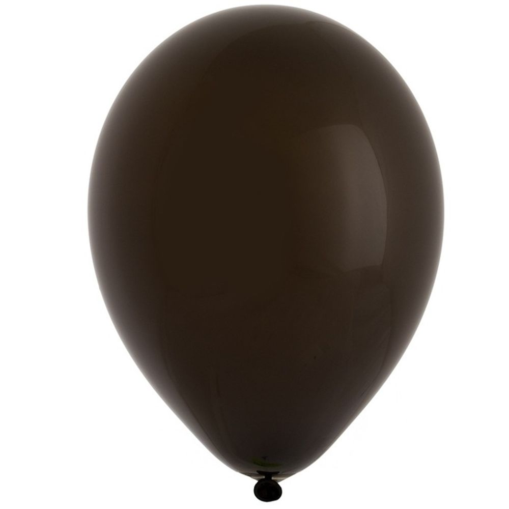 Воздушные шары Весёлая Затея, пастель чёрный, 25 шт. размер 12&quot; #1102-1553