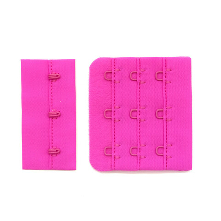 Застежка на крючки и петли (3 ряда), РОЗОВЫЙ НЕОН