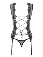 Эффектный полупрозрачный корсаж Meshlove (Размер: L-XL) (Цвет: черный)