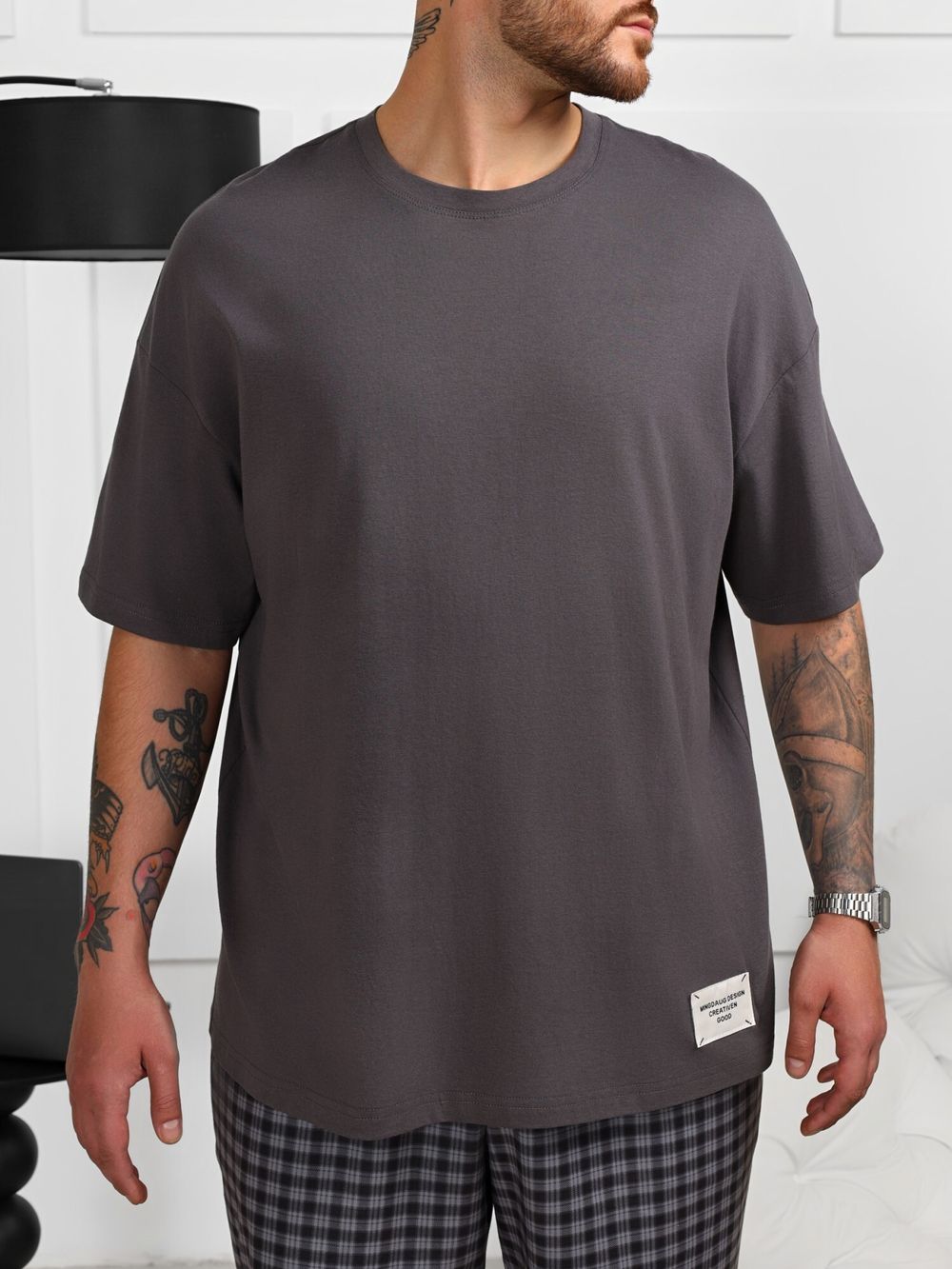 Фуфайка (футболка) мужская Генри-4 Виотекс ГРАФИТОВЫЙ