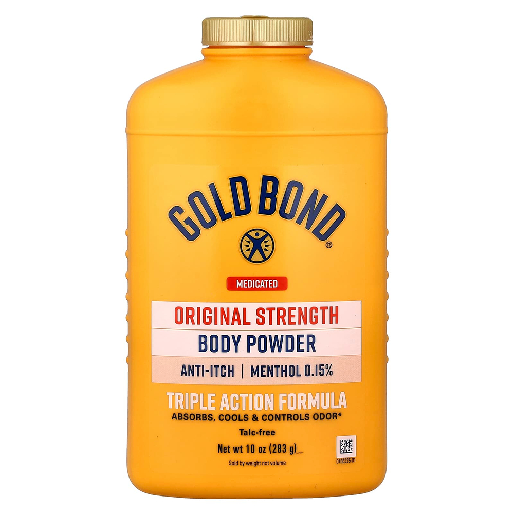Gold Bond, лечебная пудра для тела, формула тройного действия, 283 г (10 унций)