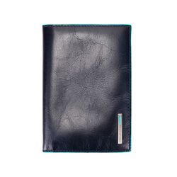 Обложка для паспорта Piquadro Blue Square из натуральной кожи (PP5255B2/BLU2)