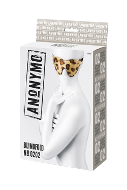 Маска на глаза с леопардовым принтом Anonymo Blindfold #0202