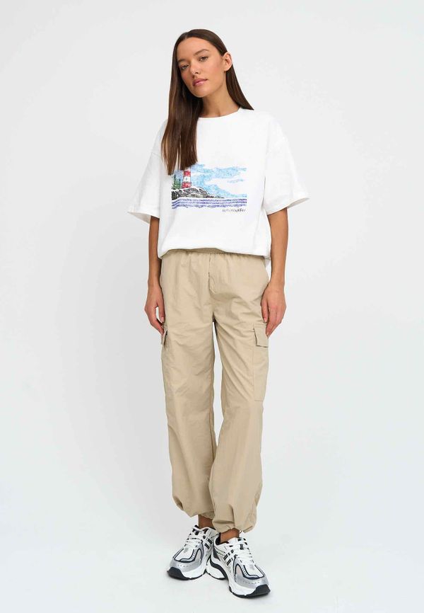 Брюки Карго бежевые - фото 4