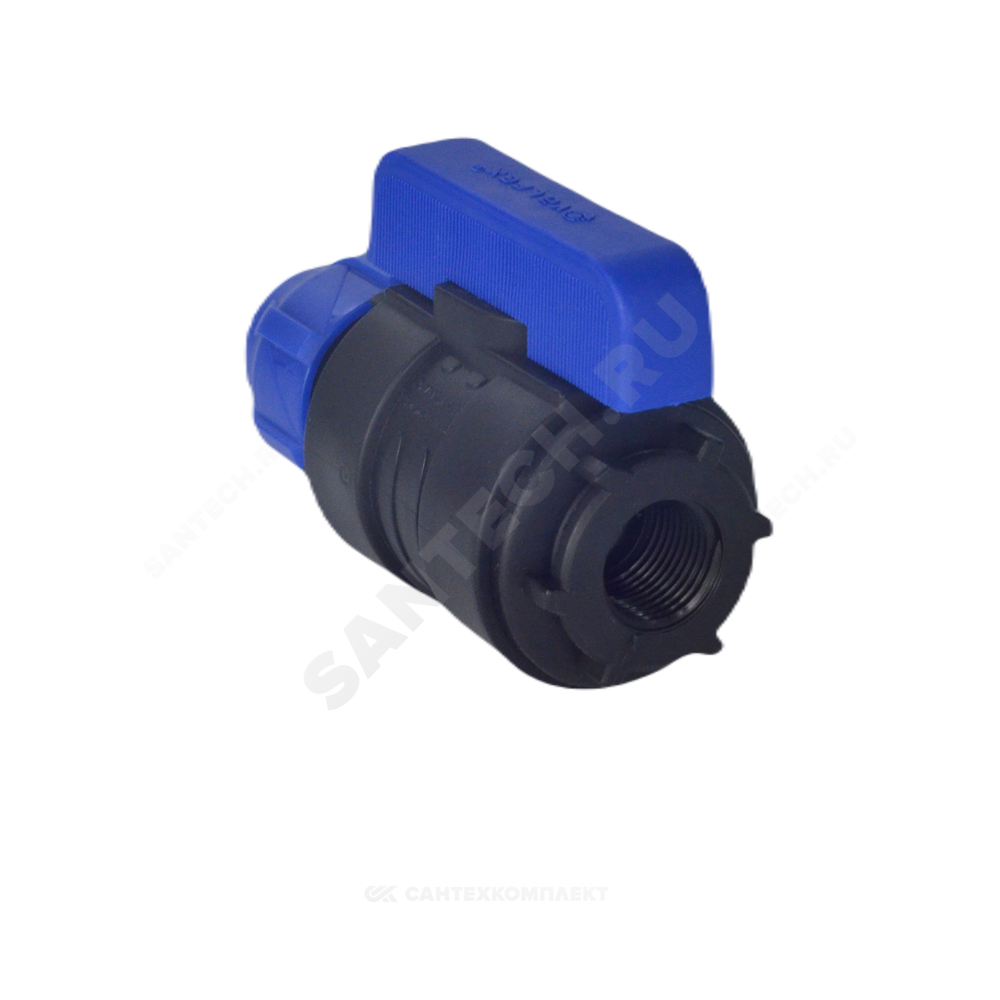 Кран шаровой компрессионный ПЭ Дн 20х3/4" ВР Ру16 VALFEX 1210012520034