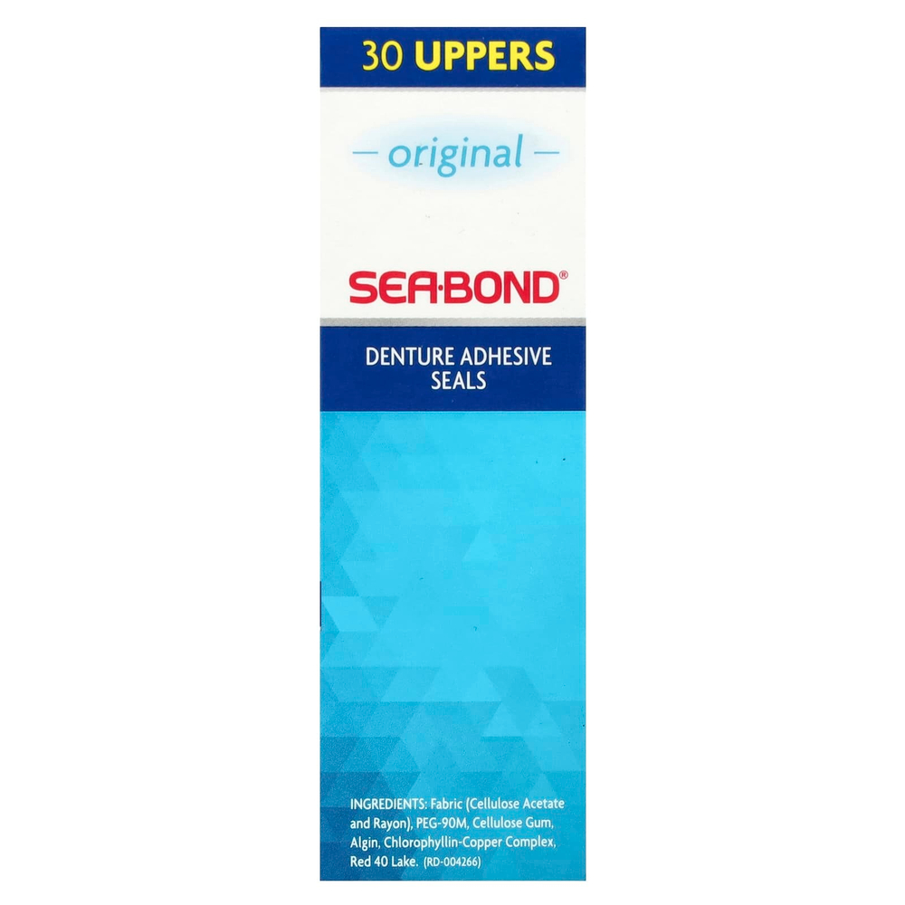 SeaBond, Адгезивные пломбы для зубных протезов, оригинальные, 30 шт.