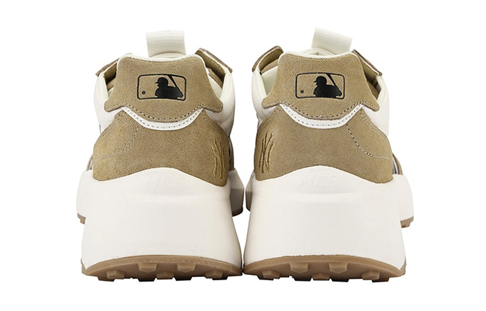 MLB Chunky Jogger New York Yankees Slip Resistant Abrasion Resistant Low top Chunky Sneakers Unisex Khaki