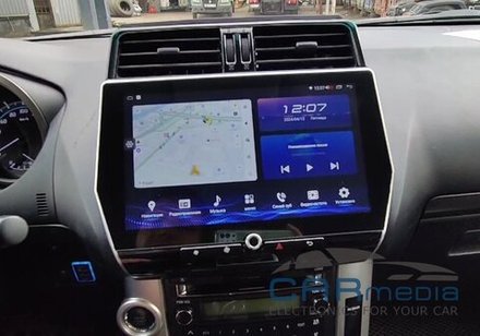 Магнитола для Toyota Land Cruiser Prado 150 2014-2017 (низкая комплектация) - Carmedia ZF-3009FL на Android 10, 6Гб+128Гб, 4G SIM-слот, CarPlay