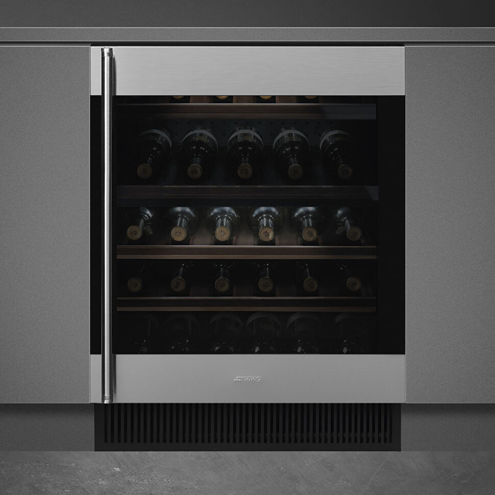 Холодильный шкаф для вина встраиваемый Smeg CVI338RX3