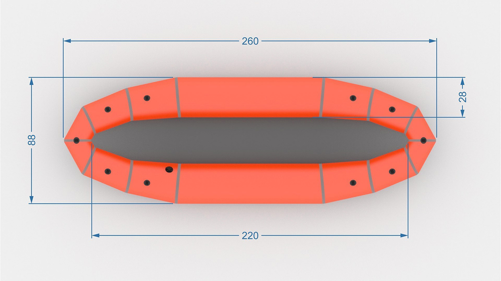 ПакКаяк ExpedBoats Эскимос 260 М