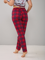 Пижама с брюками КБ-161/собачки-краснклетка