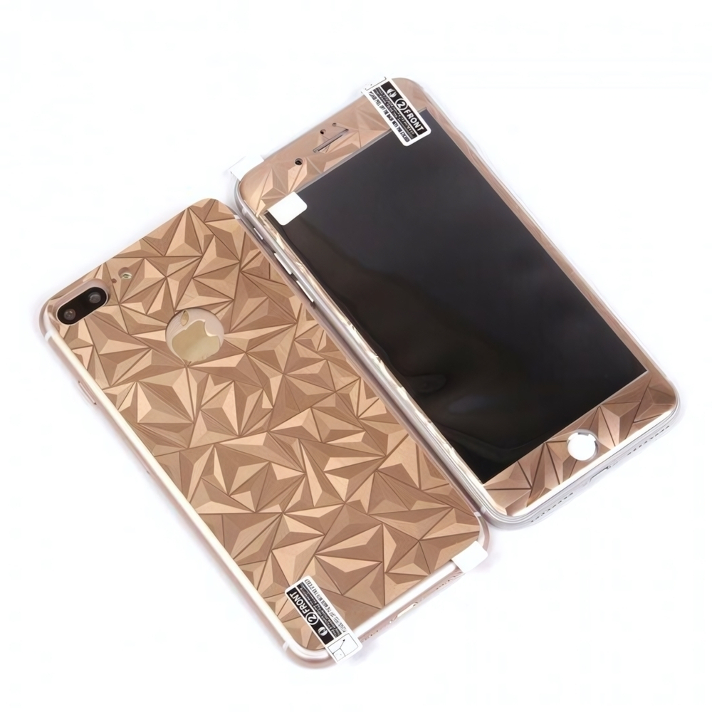 Декоративная пленка 3D 2 в 1 для iPhone 7 Plus 0.3 mm, 009466 Золотой