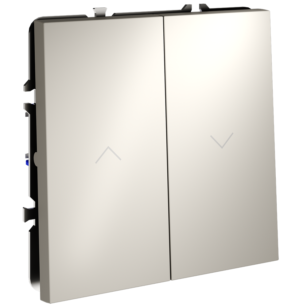 Выключатель встраиваемый VOLTUM S70 для жалюзи 10А, (кашемир)