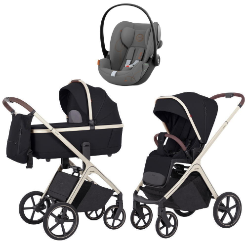 Коляска Carrello Vector CRL-6550 и автокресло Cybex Cloud G i-Size Lava Grey 3 в 1 Pearl Black