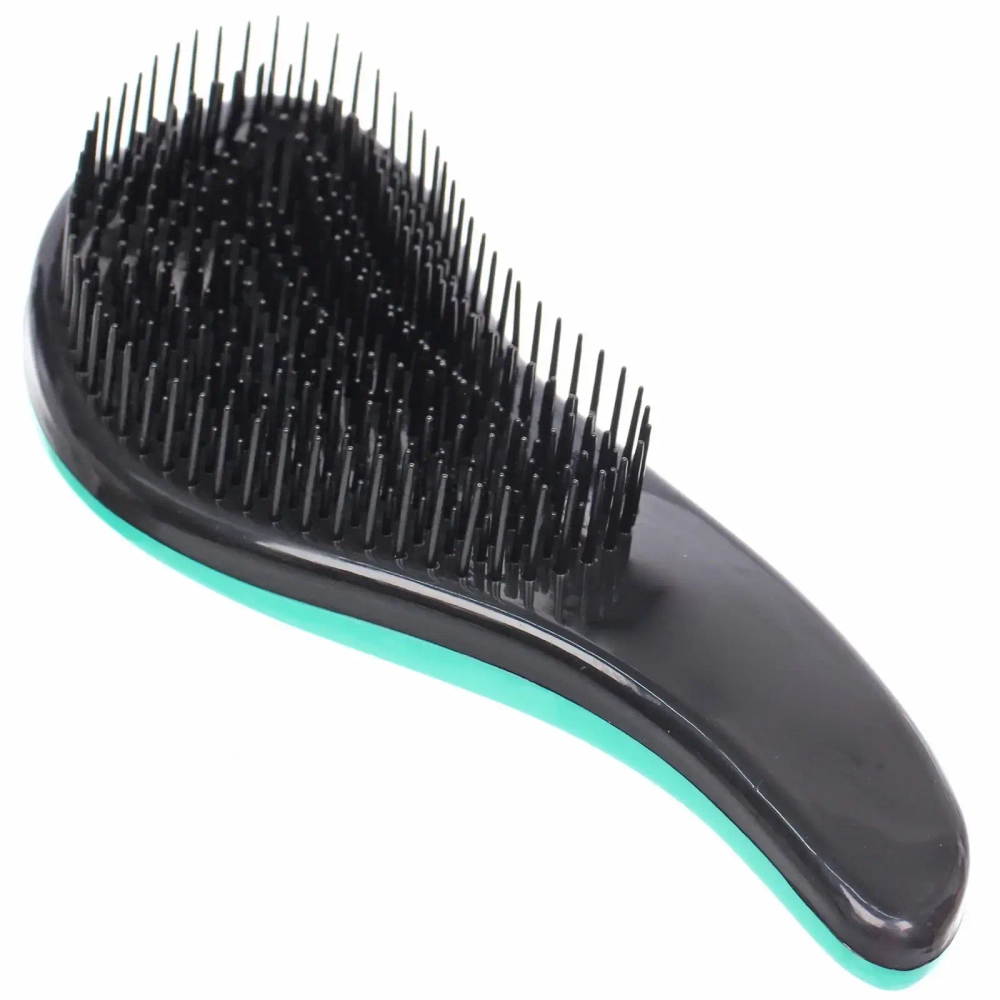 Расческа массажная «Компактная-капля», цвет мятный, в коробке, 18см