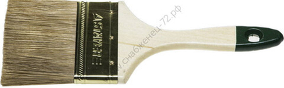 STAYER LASUR 75 мм, 3″ смешанная щетина, деревянная ручка, Плоская кисть, STANDARD (01031-75)